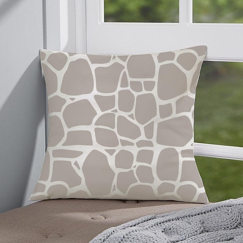 CODOHI Stone Stencils, 2 Pcs Sharp Stone Stencils for Painting on Wood Wall Floor Tile Canvas, Reusable Plastic Template for DIY Home Decor 12" x 12" - Image 5